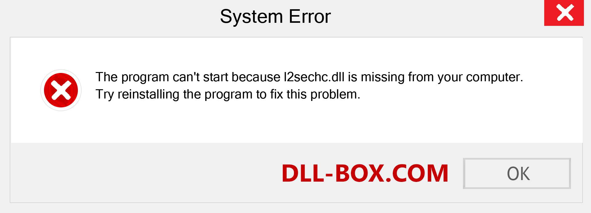  l2sechc.dll file is missing?. Download for Windows 7, 8, 10 - Fix  l2sechc dll Missing Error on Windows, photos, images